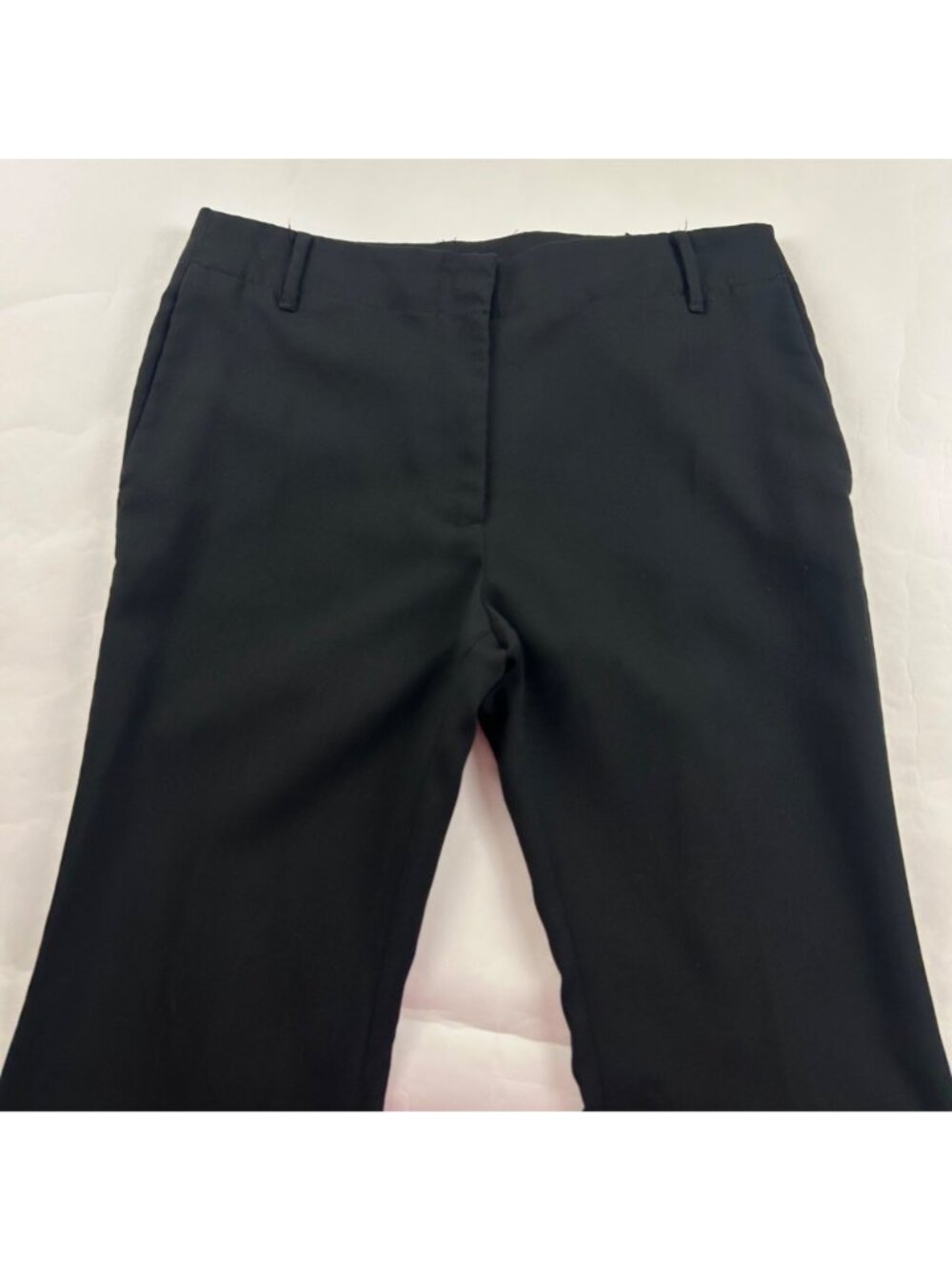 Weekday Black Dahna High Rise Split Flare Trouser Pant EU 40 US 10 - Picture 2 of 8